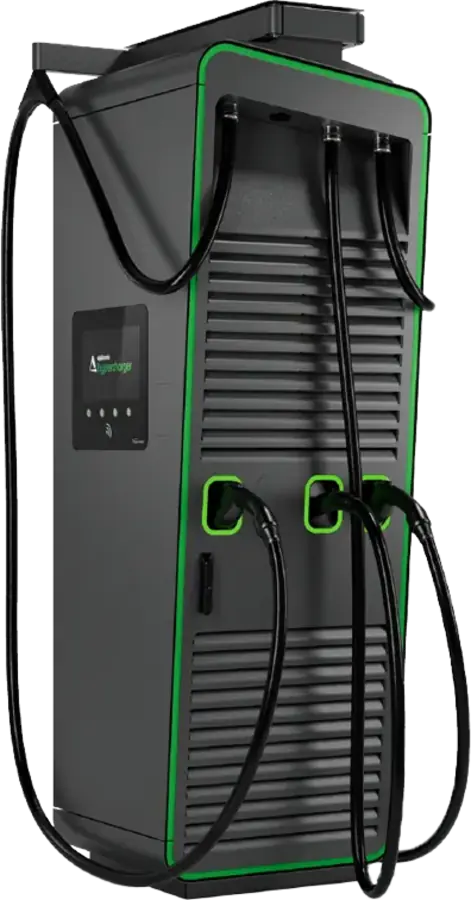 HPC-Ladestation mit zwei Ladepunkten